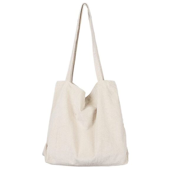 Cream Corduroy Shoulder Bag  - Picture 2 of 5